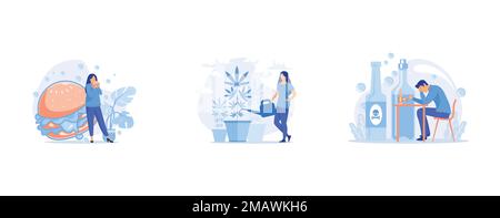 Graphic of Infographic Element Design Templates with Icons and 4 Options or Steps, the path to the target's achievement, concept of meditation during Stock Vector
