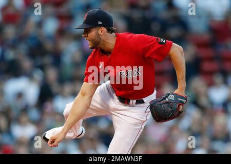Boston Red Sox's Kutter Crawford pitches against the New York Yankees  during the first inning of a baseball game, Saturday, Aug. 13, 2022, in  Boston. (AP Photo/Michael Dwyer Stock Photo - Alamy
