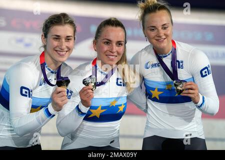 Germany's Sophie Pauline Grabosch in the Women's Elite 500m Time Trial