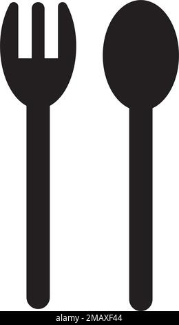 spoon and fork logo vectortemplate Stock Vector Image & Art - Alamy