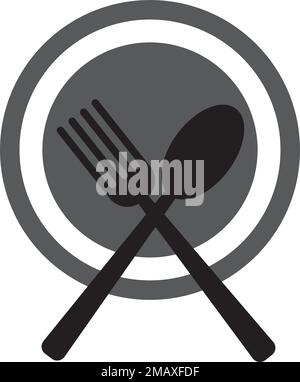 spoon and fork logo vectortemplate Stock Vector Image & Art - Alamy