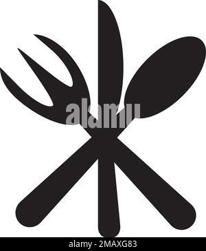 spoon and fork logo vectortemplate Stock Vector Image & Art - Alamy