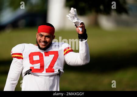 Kansas City Chiefs Austin Edwards (60) walks off the field after an NFL  football game against the San Francisco 49ers, Saturday, Aug. 14, 2021, in  Santa Clara, Calif. (AP Photo/Scot Tucker Stock