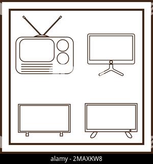 television logo vektor template Stock Vector