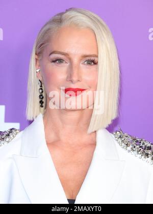 Los Angeles, USA. 19th Jan, 2023. Katherine LaNasa arrives at The Red Carpet Event for the season three premiere of Apple Original Drama Series Truth Be Told held at The Pacific Design Center in Los Angeles, CA on Thursday, January 19, 2023 . (Photo By Juan Pablo Rico/Sipa USA) Credit: Sipa USA/Alamy Live News Stock Photo