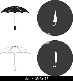 umbrella logo vektor illustration design Stock Vector Image & Art - Alamy