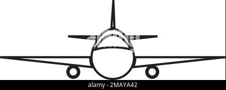 airplane logo vektor illustration design Stock Vector