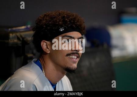 Los Angeles Dodgers' Miguel Vargas during a baseball game against the San  Francisco Giants in San Francisco, Wednesday, Aug. 3, 2022. (AP Photo/Jeff  Chiu Stock Photo - Alamy