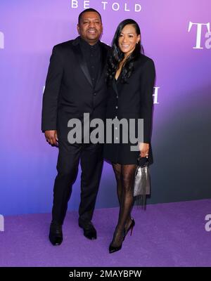 Los Angeles, USA. 19th Jan, 2023. Mekhi Phifer, Reshelet Barnes arrives at The Red Carpet Event for the season three premiere of Apple Original Drama Series Truth Be Told held at The Pacific Design Center in Los Angeles, CA on Thursday, January 19, 2023 . (Photo By Juan Pablo Rico/Sipa USA) Credit: Sipa USA/Alamy Live News Stock Photo