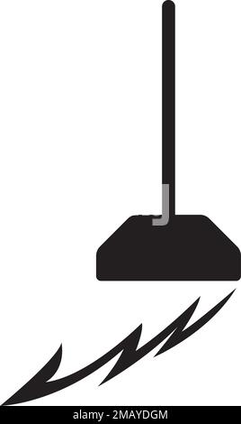 broom logo vektor illustration design Stock Vector