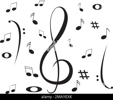 note logo vektor illustration design Stock Vector