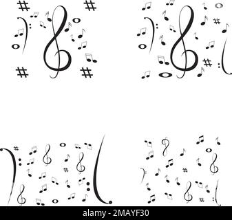 note logo vektor illustration design Stock Vector