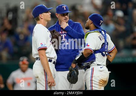 This is a 2022 photo of Spencer Howard of the Texas Rangers baseball team.  This image reflects the Texas Rangers active roster as of Thursday, March  17, 2022 when this image was