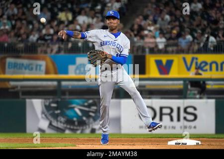 This is a 2023 photo of Maikel Garcia of the Kansas City Royals baseball  team. This image reflects the Kansas City Royals active roster as of  Wednesday, Feb. 22, 2023, when this