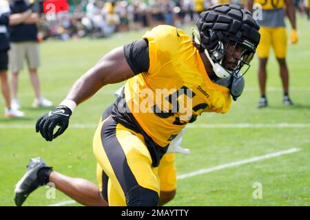 Pittsburgh Steelers tight end Connor Heyward (83) works during the