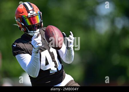 Cleveland Browns running back John Kelly Jr. (41) runs with the