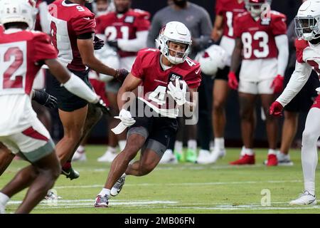 Arizona Cardinals wide receiver Rondale Moore shows 4.3 speed on quick  29-yard catch and run