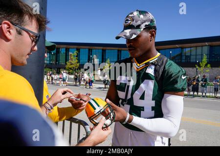 Green Bay Packers' Tariq Carpenter in action during an NFL football game,  Sunday, Nov. 27, 2022, in Philadelphia. (AP Photo/Matt Rourke Stock Photo -  Alamy