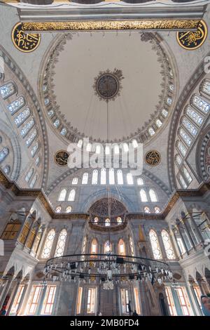 Istanbul, Turkey . Interior of the Bayezid Mosque in Istanbul. Mosque architecture. islamic new year Stock Photo