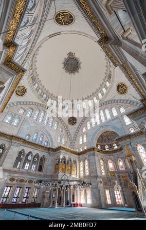 Istanbul, Turkey . Interior of the Bayezid Mosque in Istanbul. Mosque architecture. islamic new year Stock Photo