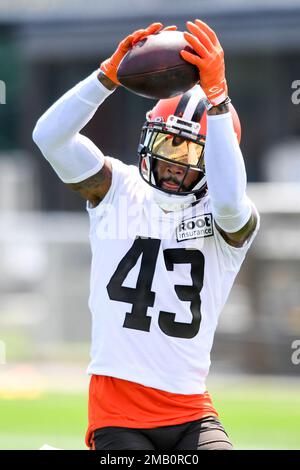 Baltimore, United States. 23rd Oct, 2022. Baltimore Ravens running back Gus  Edwards (35) blocks Cleveland Browns safety John Johnson III (43) and earns  a first down during the first half at M&T