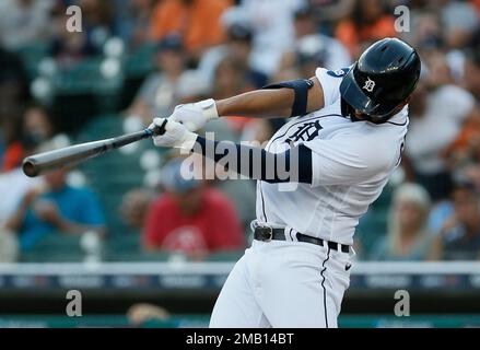 Detroit Tigers' Brendan White plays during a baseball game, Wednesday, Aug.  30, 2023, in Detroit. (AP Photo/Carlos Osorio Stock Photo - Alamy