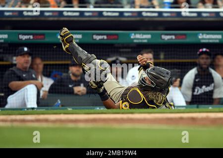 San Diego Padres catcher Jorge Alfaro during the fourth inning of a  baseball game against the San Francisco Giants, Friday, July 8, 2022, in San  Diego. (AP Photo/Gregory Bull Stock Photo - Alamy