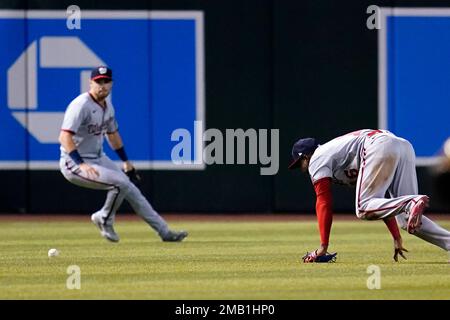 Los Angeles Dodgers' Chris Taylor walks through the dugout prior to a  baseball game against the Arizona Diamondbacks Friday, April 7, 2023, in  Phoenix. (AP Photo/Ross D. Franklin Stock Photo - Alamy