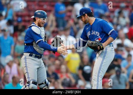 Toronto Blue Jays' Jordan Romano Pitches During The Ninth Inning Of The ...