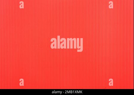Red corrugated paper textured background Stock Photo