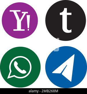 social media logo stock illustration design Stock Vector