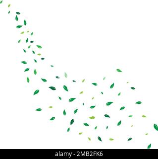 fying leaves background illustration desing Stock Vector