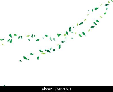 fying leaves background illustration desing Stock Vector
