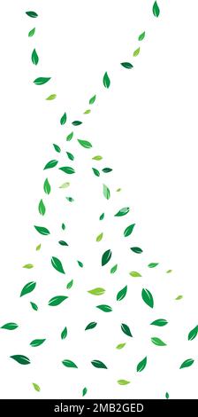fying leaves background illustration desing Stock Vector