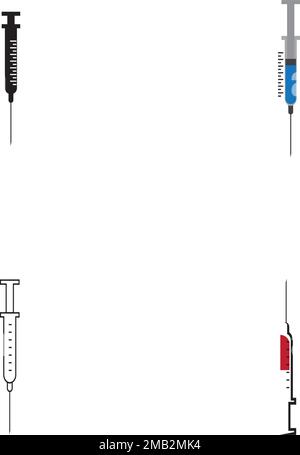injection logo stock illustration design Stock Vector