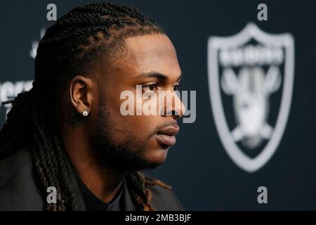 Las Vegas Raiders wide receiver Henry Ruggs III (11) during an NFL football  game against the Miami Dolphins, Sunday, Sept. 26, 2021, in Las Vegas. (AP  Photo/Rick Scuteri Stock Photo - Alamy