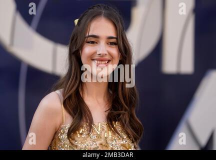 Julia Butters poses at the premiere of the film 