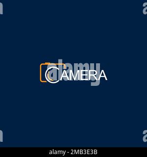 Camera logo or wordmark design Stock Vector