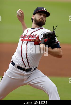 Atlanta Braves pitcher Ian Anderson (36) is photographed at the CoolToday  Park during spring training Thursday March 17, 2022, in North Port, Fla.  (AP Photo/Steve Helber Stock Photo - Alamy