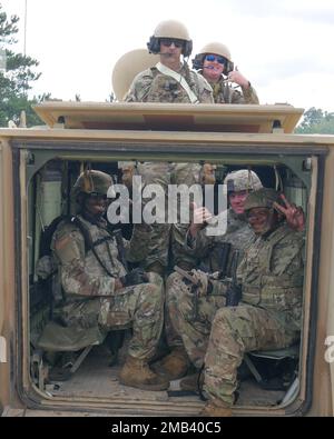 Soldiers with the 287th Engineer Company, 168th Engineer Brigade, 184th Sustainment Command, recently conducted field demolition training at Camp Shelby Joint Forces Training Center in Hattiesburg, Mississippi, on June 11, 2022. The training allows the engineers to fulfill expected tasks of their profession. Stock Photo