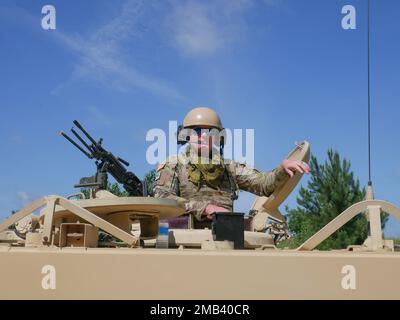 Soldiers with the 287th Engineer Company, 168th Engineer Brigade, 184th Sustainment Command, recently conducted field demolition training at Camp Shelby Joint Forces Training Center in Hattiesburg, Mississippi, on June 11, 2022. The training allows the engineers to fulfill expected tasks of their profession. Stock Photo