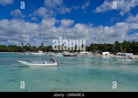 Playa Bayahibe, Bayahibe, Dominican Republic, Caribbean, Central America Stock Photo