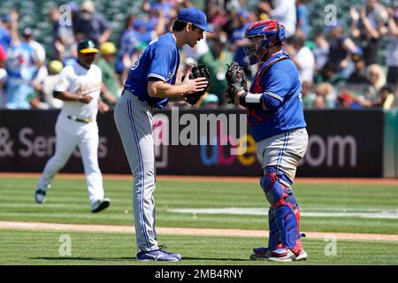 May 21, 2022, TORONTO, ON, CANADA: Toronto Blue Jays pitcher Jordan Romano  (68) works against the Cincinnati Reds during ninth inning MLB interleague  baseball action in Toronto, Saturday, May 21, 2022. (Credit