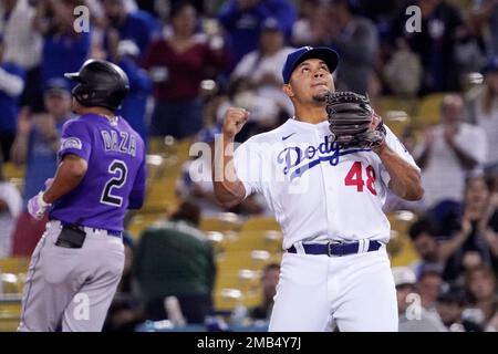 Colorado Rockies catcher Dom Nunez (3) in the second inning of a baseball  game Wednesday, April 20, 2022, in Denver. (AP Photo/David Zalubowski Stock  Photo - Alamy