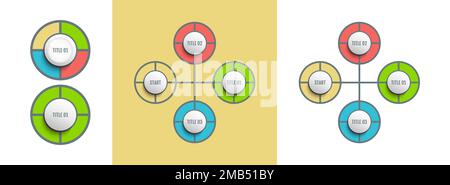 3d vector template for diagram, presentation and business concept. Stock Vector
