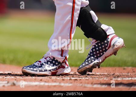 Patriotic 2025 baseball cleats