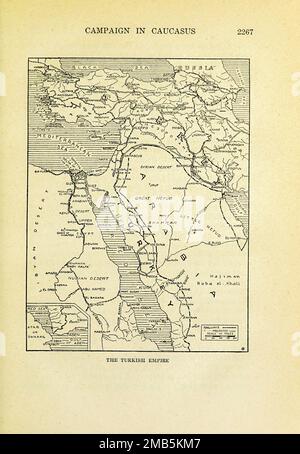 Map of the Turkish Empire from the book The story of the great war; the complete historical records of events to date DIPLOMATIC AND STATE PAPERS by Reynolds, Francis Joseph, 1867-1937; Churchill, Allen Leon; Miller, Francis Trevelyan, 1877-1959; Wood, Leonard, 1860-1927; Knight, Austin Melvin, 1854-1927; Palmer, Frederick, 1873-1958; Simonds, Frank Herbert, 1878-; Ruhl, Arthur Brown, 1876-  Volume VIII Published 1920 Stock Photo
