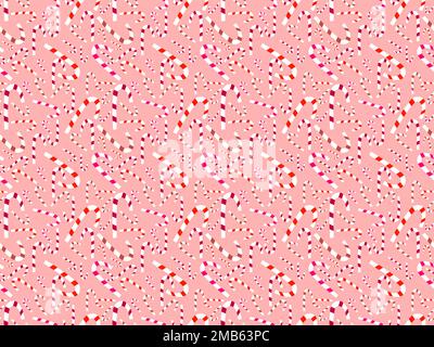 Seamless pink and white candy pattern for New Year and Christmas celebration Stock Vector