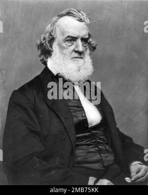 Gideon Welles, who was Secretary of the US Navy during the American Civil War Stock Photo