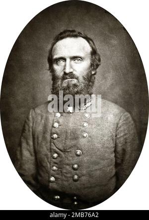 Confederate general Thomas J. 'Stonewall' Jackson. Stock Photo